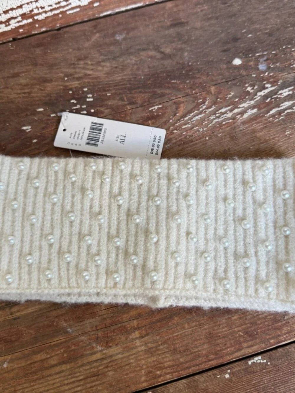 NWT Anthropologie  Maeve Pearl Embellished Headband